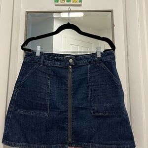 Madewell Zip Denim Skirt